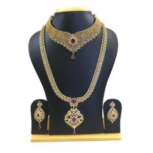 Gold Elegant Wedding Jewellery for Rent