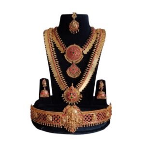 Silver Mixed Handmade Designer Jewellery Set For Rent